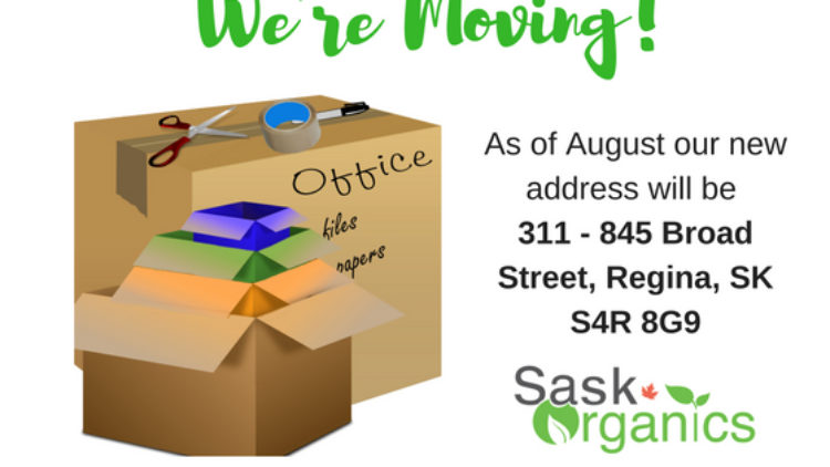 SaskOrganics Office is Moving!